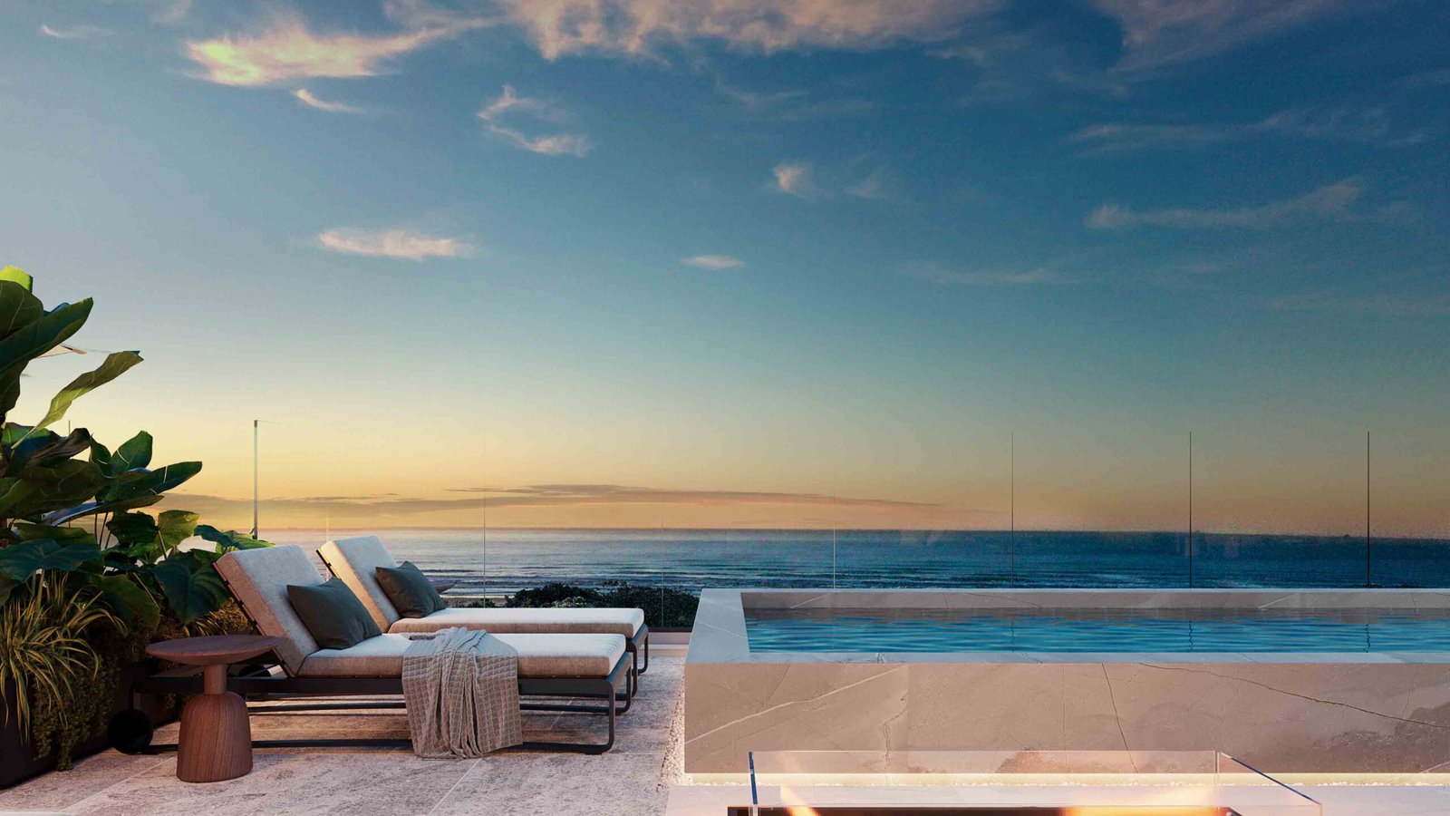 Piscina do empreendimento View Ocean, em Imbituba